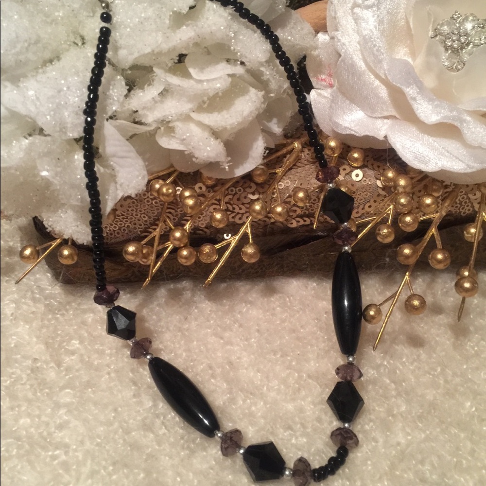 Beautiful single strand beaded necklace